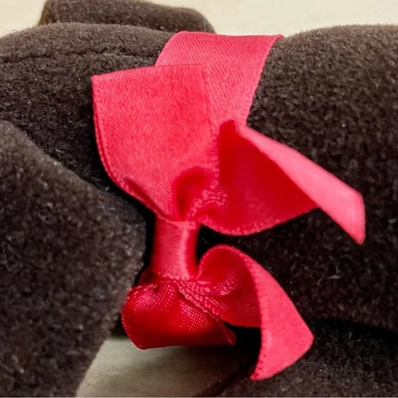 Vintage Tonka Pound Puppies Newborns Plush Dark Brown Dog Chocolate Lab 1985 - Picture 6 of 7